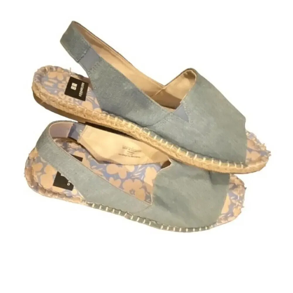 Marimekko & Uniqlo Blue Espardrille Shoe Size Large (8-9)